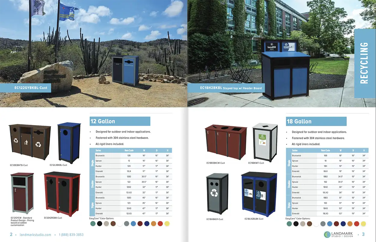 landmark studio & design catalog pages