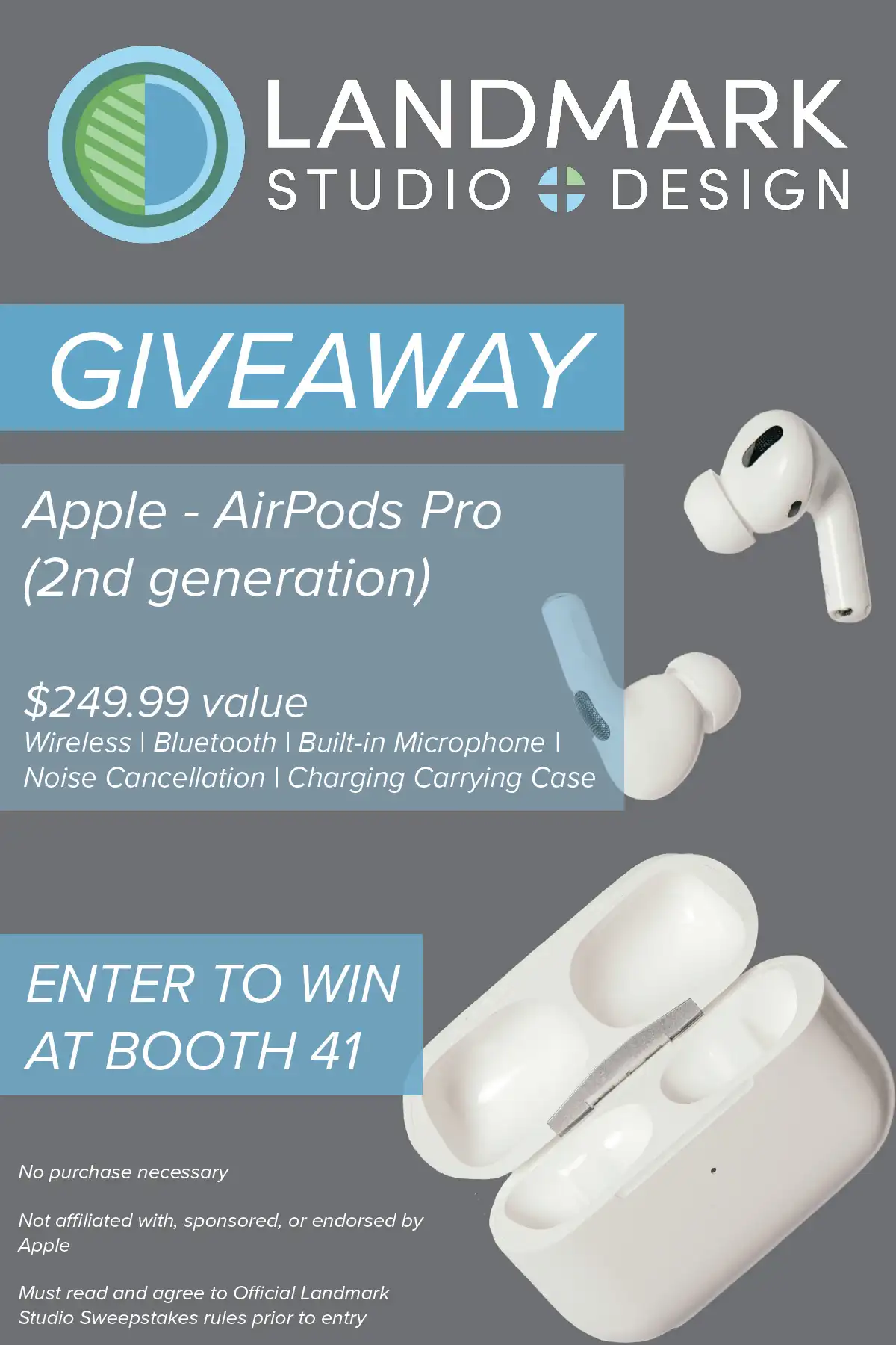 landmark studio & design giveaway ad