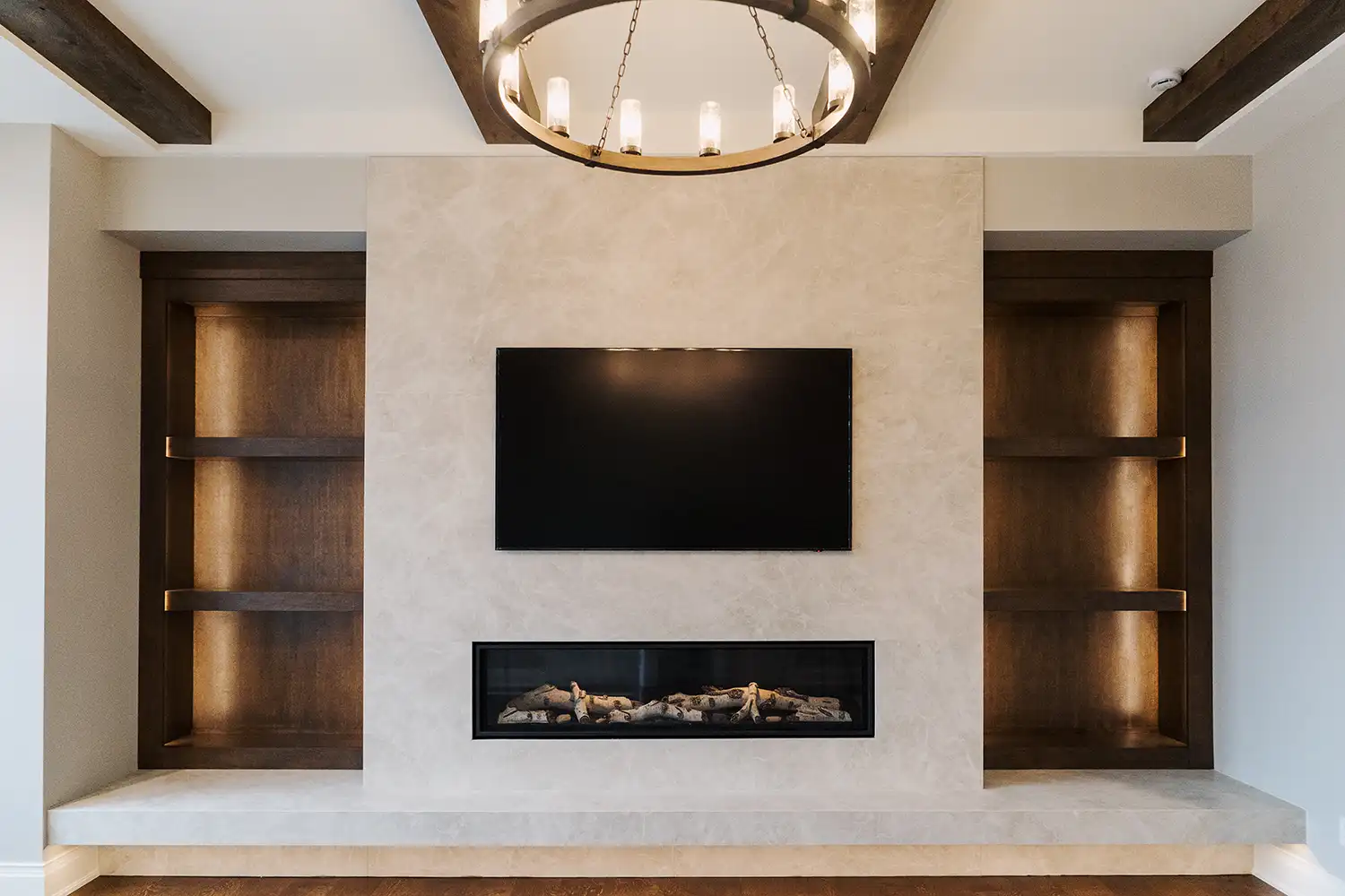 stone dimensions living room fireplace brand photo