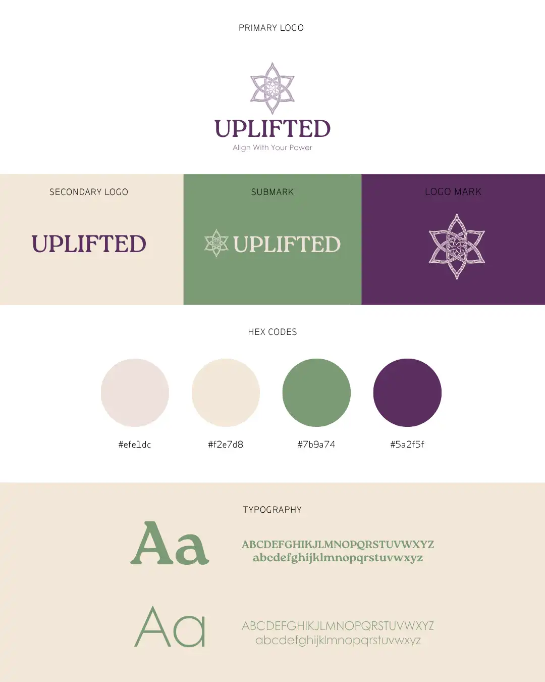 Uplifted brand colors and typography